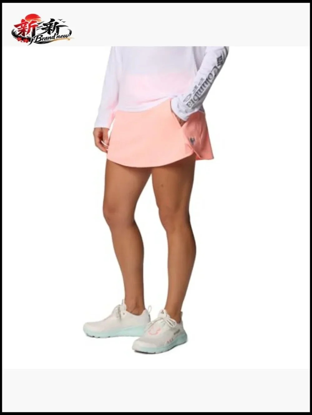 Lightweight Omni-Wick Pull-On Skort with Built-In Shorts and Phone Pocket